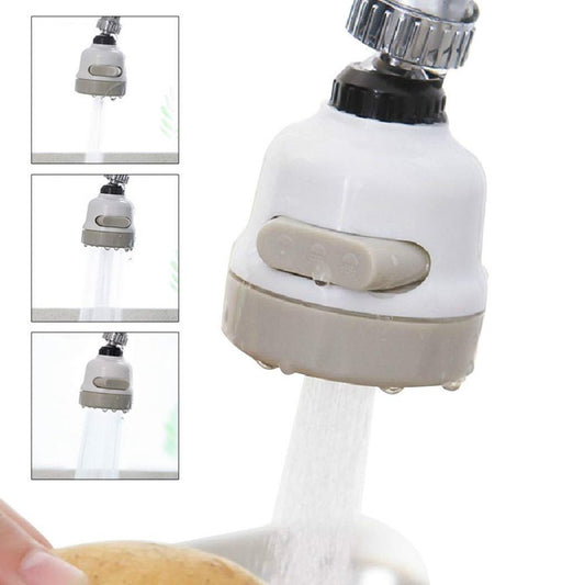 360 Degree Rotating Water-Saving Faucet Aerator, 3-Gear Adjustable Head Nozzle For Kitchen, Bathroom